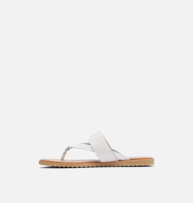 Sandalias Sorel Mujer - Ella™ Flip Flat Blancas - 84712-UKAY